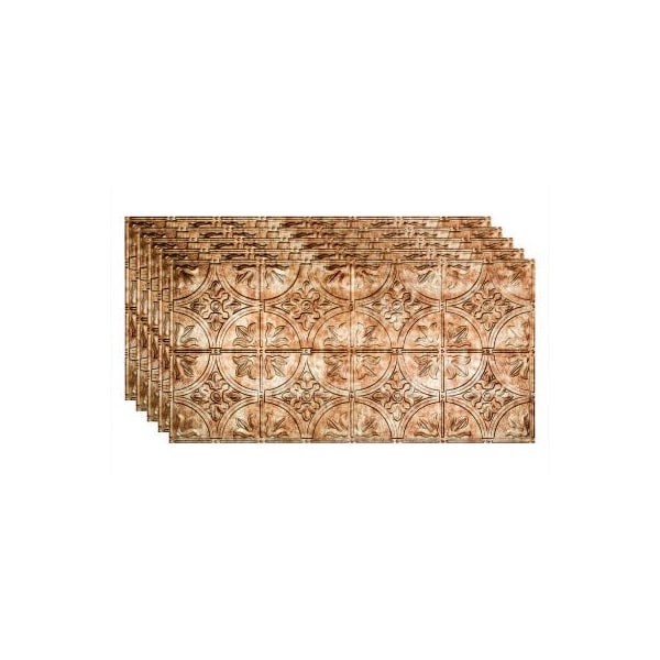 Acoustic Ceiling Products Fasade Traditional Syle # 2 - 48-3/8" x 24-3/8" PVC Glue Up Tile in Bermuda Bronze - PG5117 - main